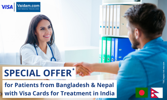 Vaidam Partners with Visa for Exclusive Offers for Bangladesh & Nepal Patients