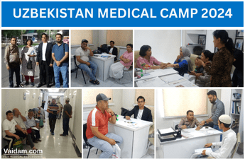Vaidam conducts medical camp in Uzbekistan